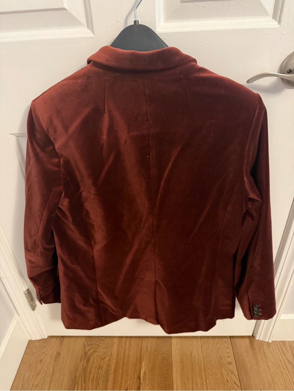 Banana Republic Women's Velvet Blazer - Merlot sz 12 - Picture 3 of 3